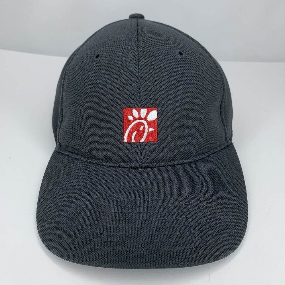 Chick Fil A Hat Gray Employee Uniform Team Adjustable Strap OSFM Baseball Cap